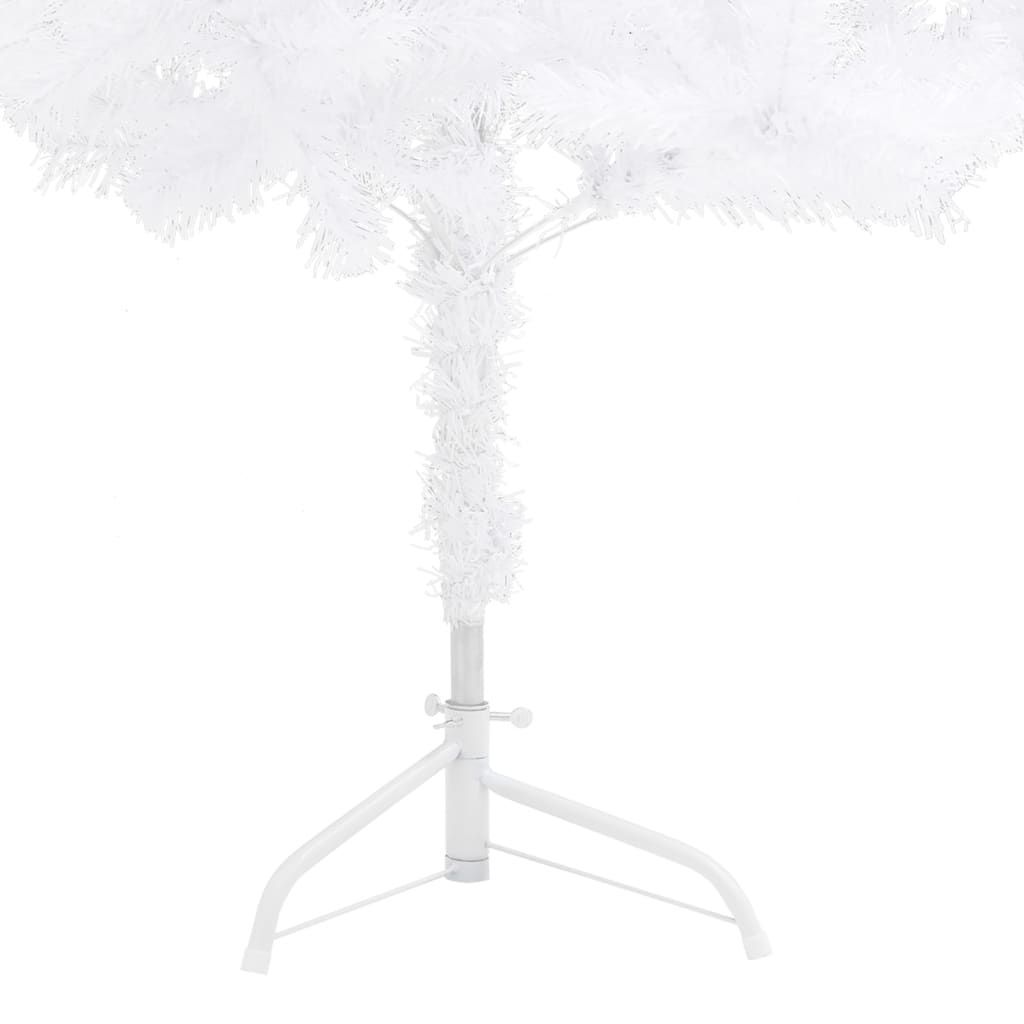 White Corner Artificial Christmas Tree with LED Lights