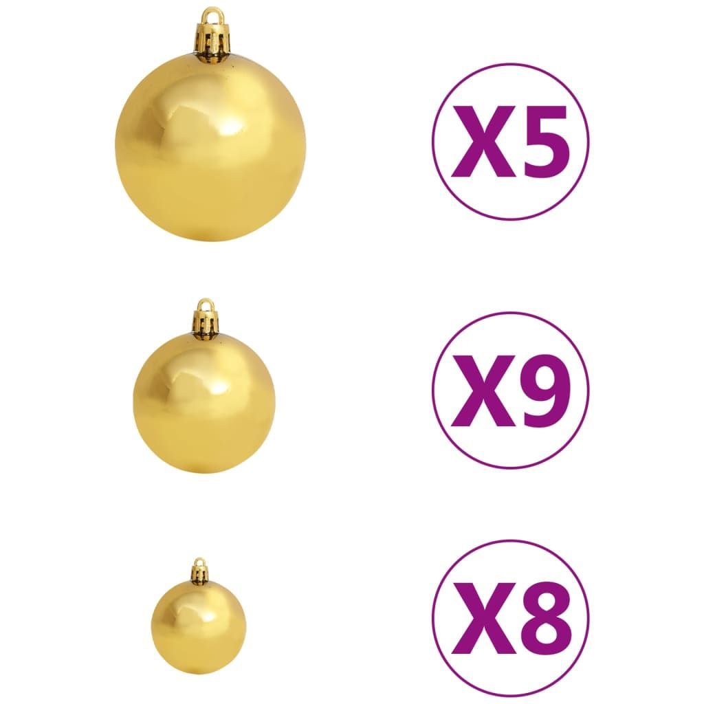 White Corner Artificial Christmas Tree with LED Lights
