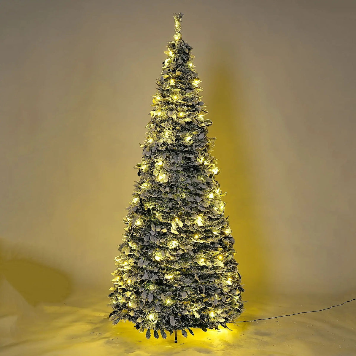 Wholesale Christmas Tree 5ft 6ft 7ft Snow Flocked White Artificial Christmas Tree Decorative Pop up Tree