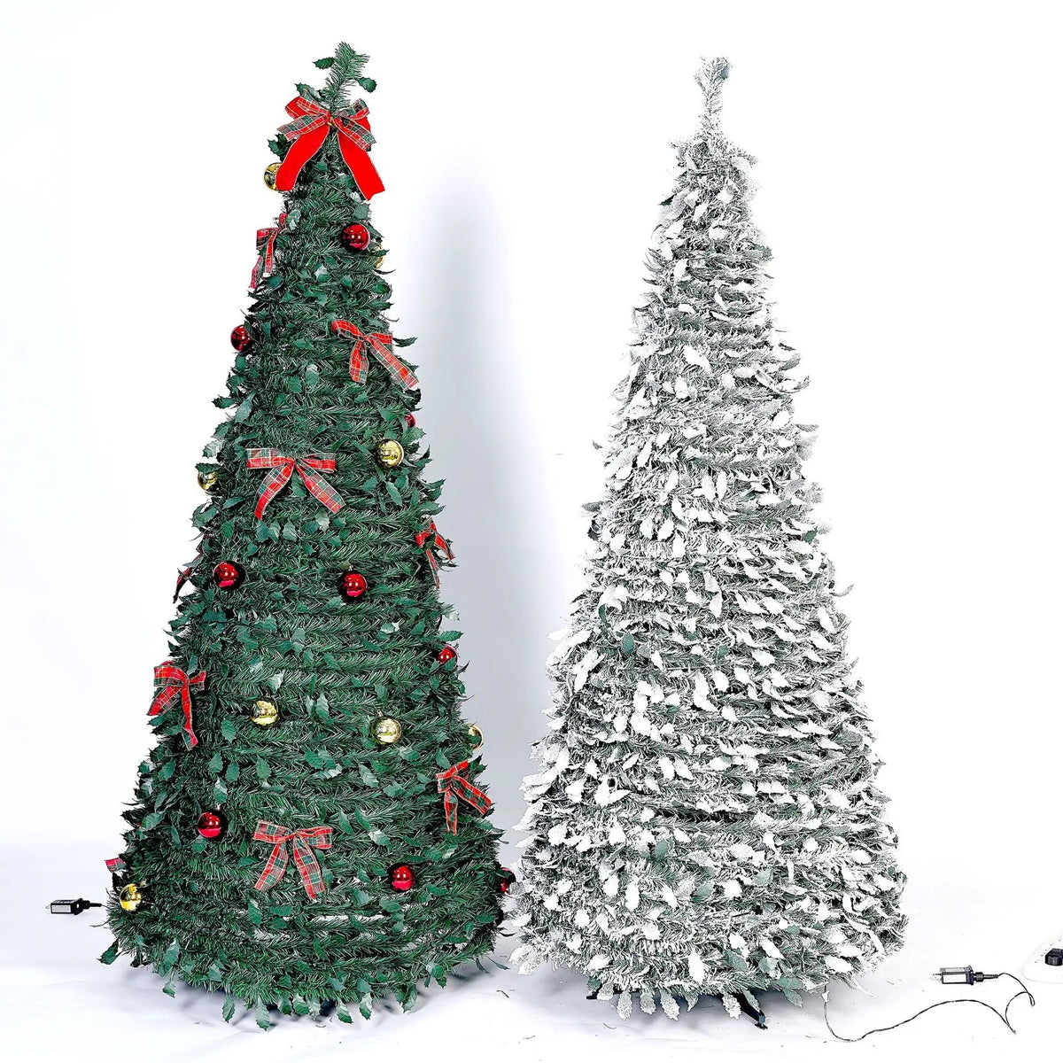 Wholesale Christmas Tree 5ft 6ft 7ft Snow Flocked White Artificial Christmas Tree Decorative Pop up Tree