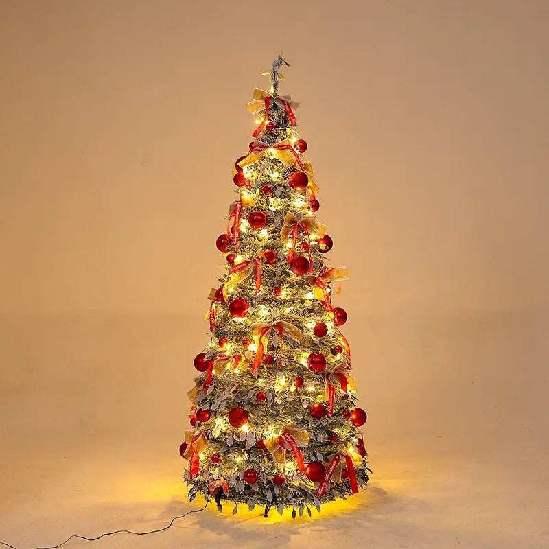 Wholesale Christmas Tree 5ft 6ft 7ft Snow Flocked White Artificial Christmas Tree Decorative Pop up Tree