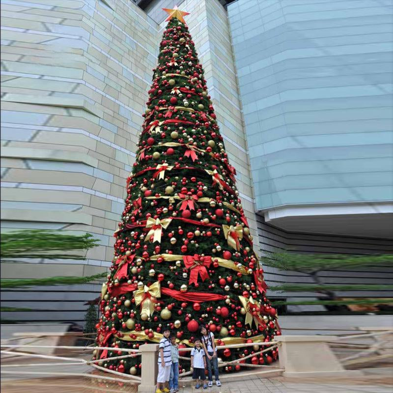 Large Outdoor LED Christmas Tree RGB Color with Music Sync